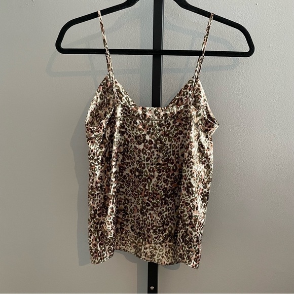 Wilfred Leopard Print 100% Silk Camisole Top Size XXS - Picture 4 of 5